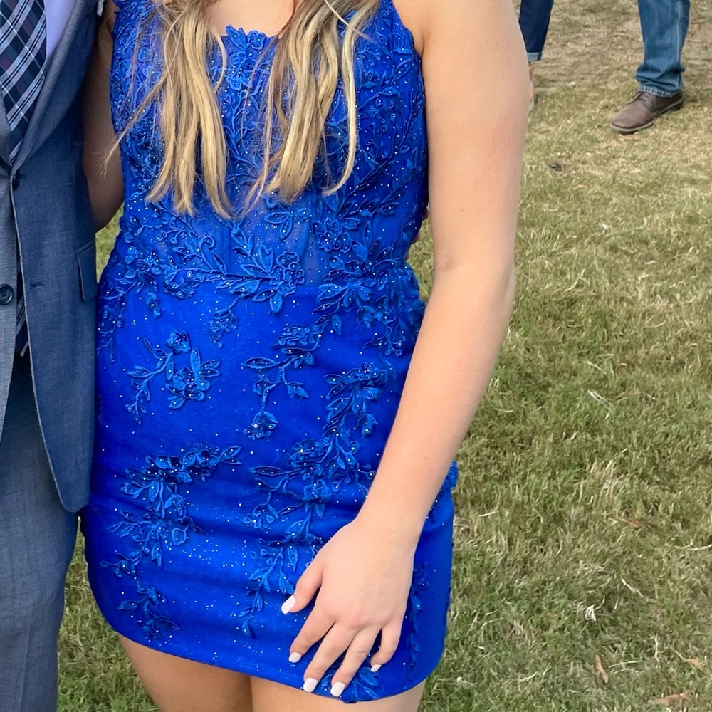 Royal Blue Homecoming Dress